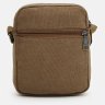Маленькая коричневая мужская сумка на плечо из текстиля Monsen 71540 - 3