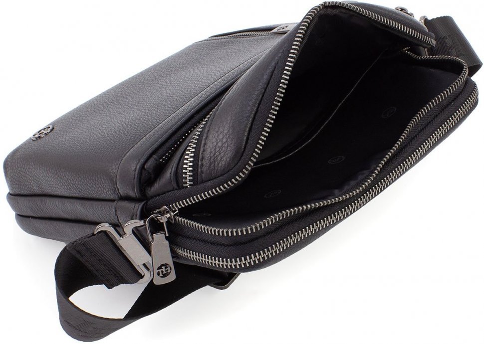 Кожаная мужская сумка через плечо H.T Leather (10256)