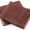 Кожаный зажим для купюр коричнево-рыжего цвета ST Leather (16845) - 1