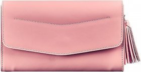 Модная розовая сумка из натуральной кожи BlankNote Элис (12694)