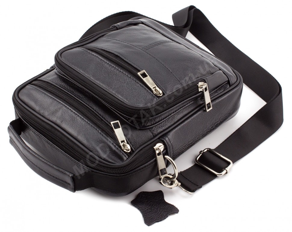 Добротная мужская кожаная сумка с ручкой Leather Collection (10361)