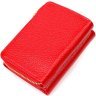 Красный женский кошелек в три сложения из натуральной кожи Tony Bellucci (2422023) - 2