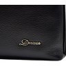 Классическая кожаная сумка черного цвета под документы или ноутбук Desisan (3032-01) - 5