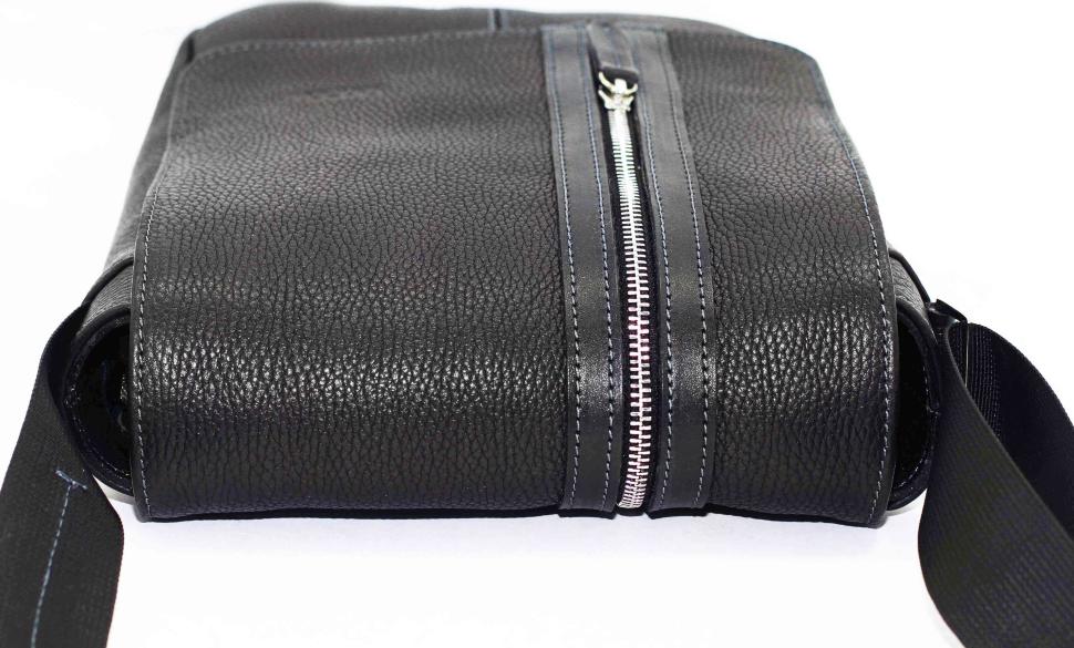 Мужская сумка планшет черного цвета с клапаном на магните VATTO (11981)