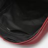 Бордовый женский рюкзак из зернистой кожи на змейке Keizer (21309) - 5