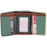 Кожаный разноцветный женский кошелек с монетницей на магните ST Leather 1767240 - 2