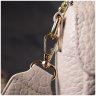 Кожаная женская сумка-кроссбоди маленького размера в белом цвете Vintage 2422404 - 9