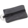 Темно-серая миниатюрная ключница из натуральной кожи флотар ST Leather 70841 - 1