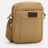 Небольшая мужская сумка-планшет из плотного текстиля в цвете хаки Monsen 71541 - 2
