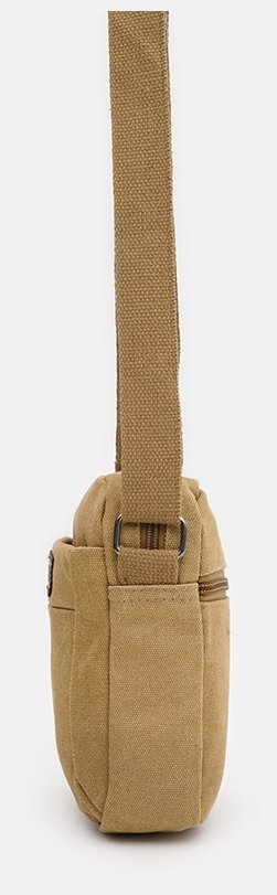 Небольшая мужская сумка-планшет из плотного текстиля в цвете хаки Monsen 71541