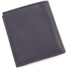 Темно-синее портмоне из фактурной кожи с фиксацией KARYA (0953-44) - 3
