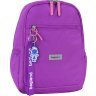 Фиолетовый женский рюкзак из текстиля на две молнии Bagland (55541) - 1
