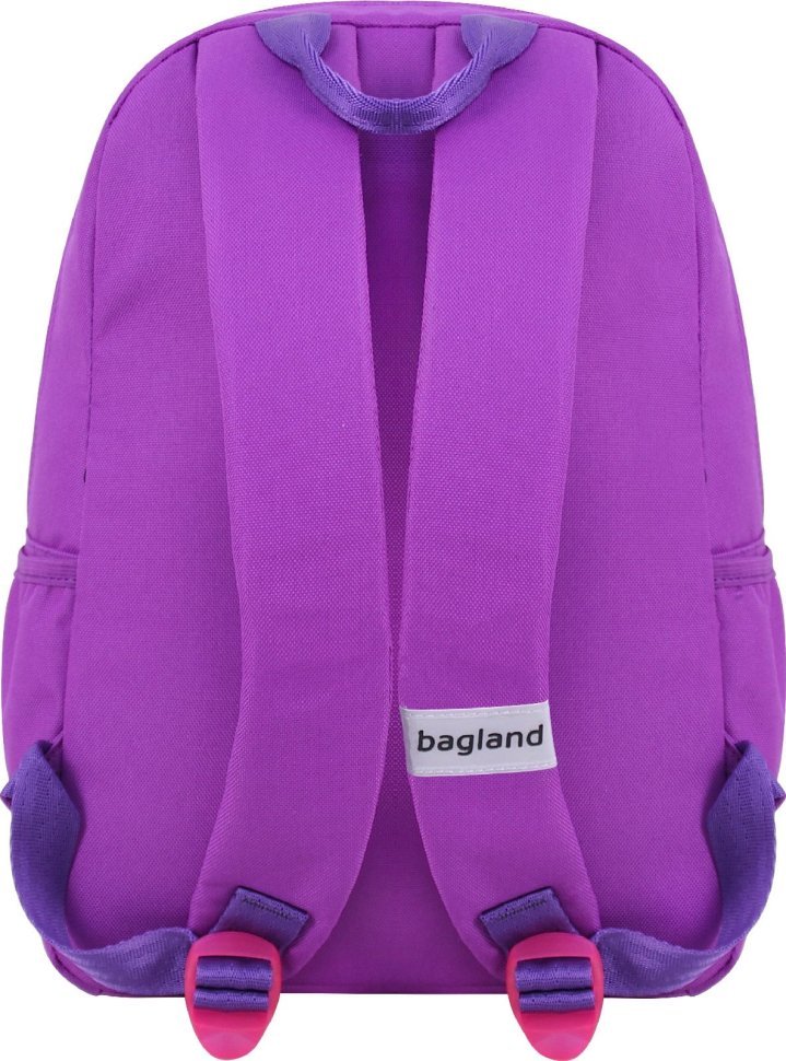 Фиолетовый женский рюкзак из текстиля на две молнии Bagland (55541)