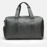 Мужская спортивная сумка из кожзама черного цвета Monsen (19367) - 3