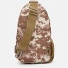 Мужская тактическая сумка-рюкзак через плечо из текстиля с пиксельным принтом - Monsen (22158) - 3