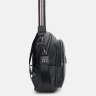 Женский кожаный рюкзак-сумка среднего размера в классическом черном цвете Ricco Grande (59141) - 4