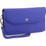 Синий крупный женский кошелек-клатч из зернистой кожи ST Leather (14037) - 1