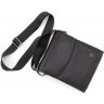 Кожаная мужская сумка планшет черного цвета H.T Leather (10306) - 5