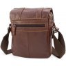 Кожаная мужская наплечная сумка вертикального типа Leather Collection (10363) - 3