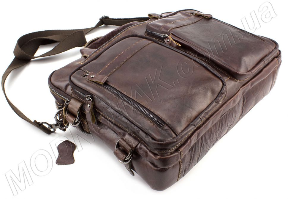 Мужская винтажная сумка для документов и ноутбука KLEVENT (11534)