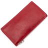 Женский купюрник красного цвета ручной работы Grande Pelle (13043) - 3