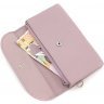 Темно-розовый длинный женский кошелек-клатч из натуральной кожи ST Leather (14036) - 5