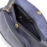 Cиняя мужская сумка-слинг из натуральной кожи через плечо TARWA (21659) - 8