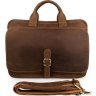 Стильная мужская сумка портфель из винтажной коричневой кожи VINTAGE STYLE (14081) - 2