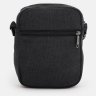 Наплечная маленькая мужская сумка из плотного текстиля черного цвета Monsen 71543 - 3