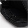 Наплечная маленькая мужская сумка из плотного текстиля черного цвета Monsen 71543 - 5