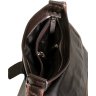 Коричневая мужская сумка-планшет из фактурной кожи через плечо Vip Collection (21106) - 5