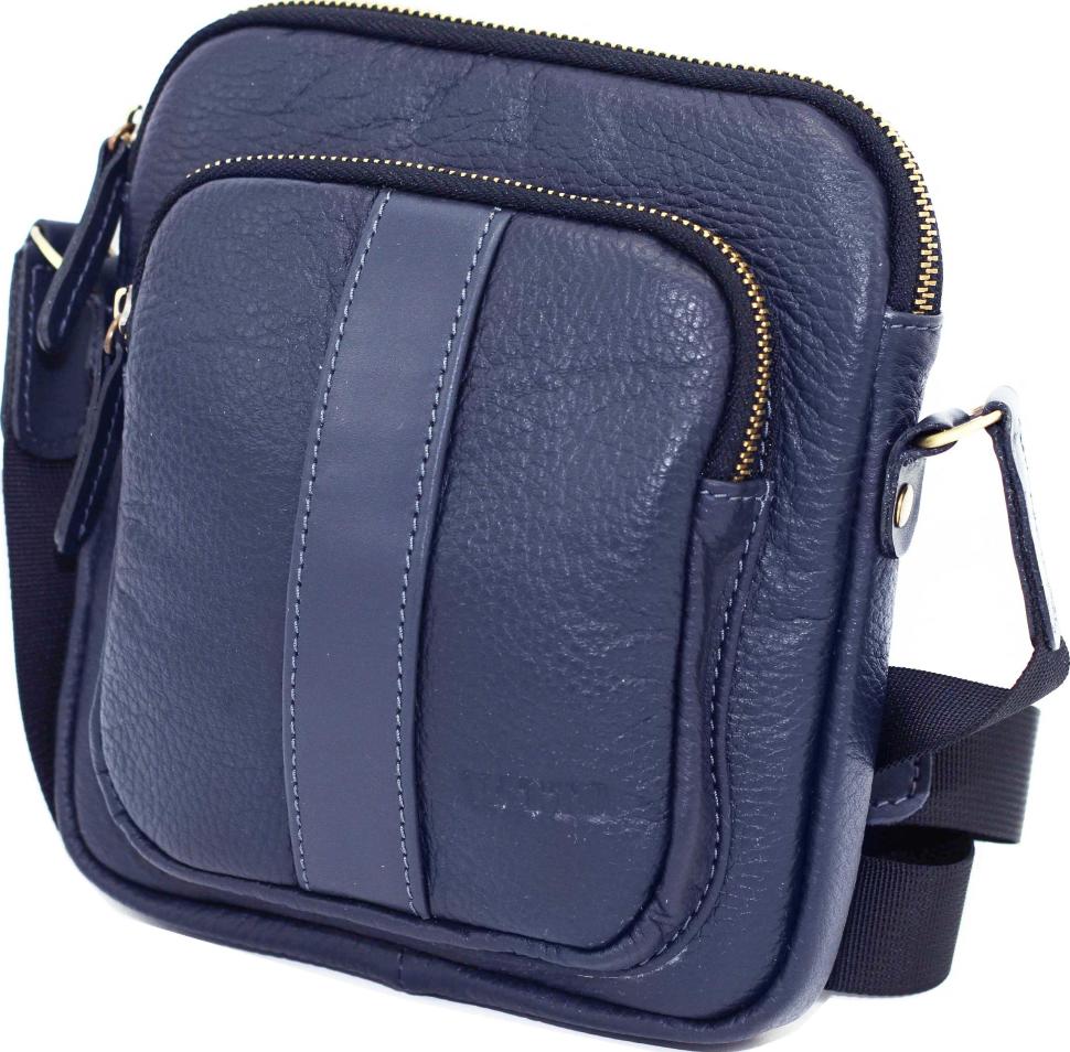 Синяя мужская сумка небольшого размера VATTO (12084)
