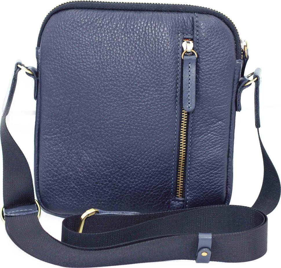 Синяя мужская сумка небольшого размера VATTO (12084)