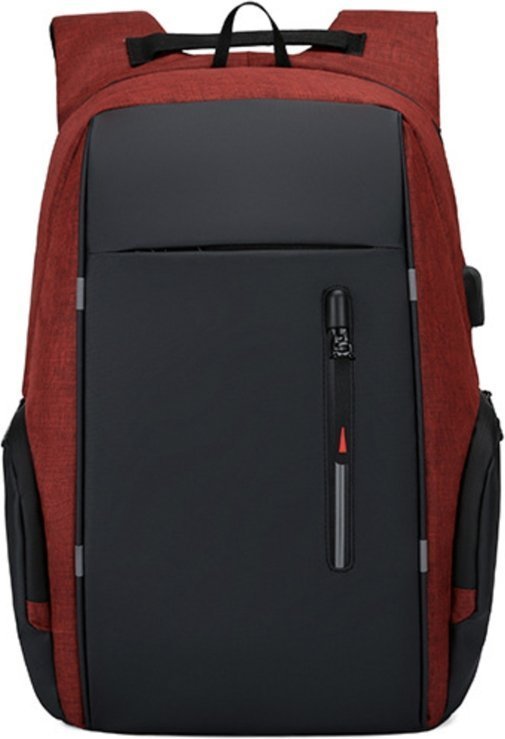 Червоний рюкзак із поліестеру з відділенням під ноутбук Monsen (56843)