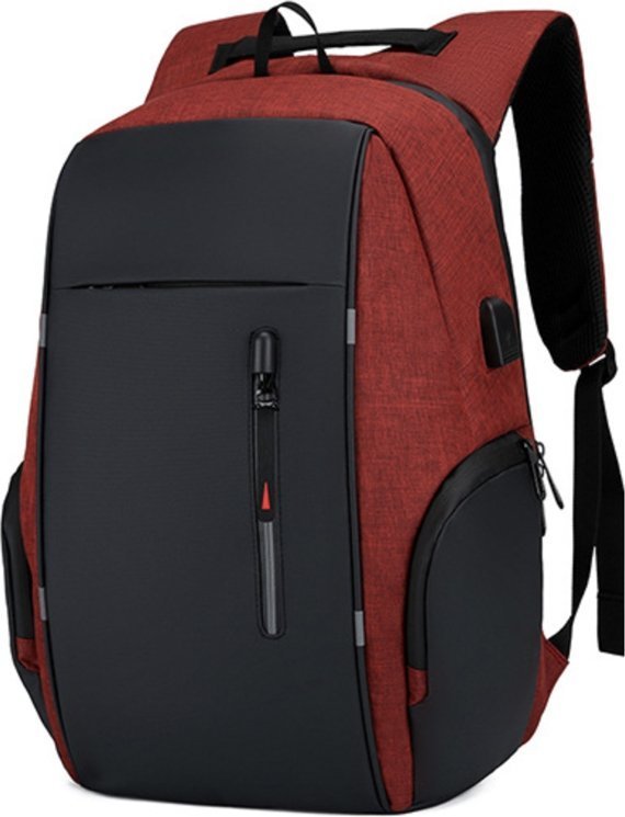 Красный рюкзак из полиэстера с отделением под ноутбук Monsen (56843)
