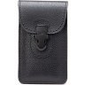 Маленькая мужская сумка на пояс из черной эко-кожи Vintage (2420363) - 1