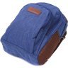 Мужской текстильный слинг-рюкзак в синем цвете Vintage 2422146 - 3