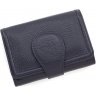 Кожаный кошелек темно-синего цвета из кожи с выраженной фактурой Tony Bellucci (12468) - 1