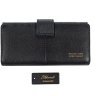 Черный женский кошелек из фактурной кожи с блоком под много карт Ashwood 69643 - 17