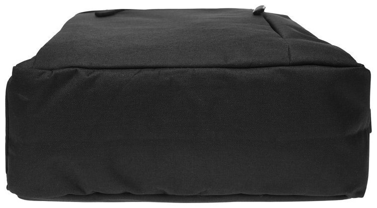 Черный мужской рюкзак из плотного текстиля с отсеком под ноутбук до 15 дюймов Remoid 73044