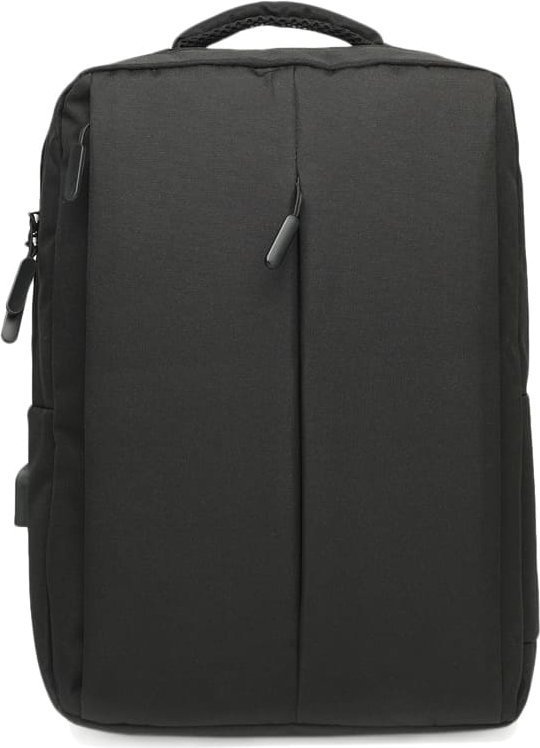 Большой мужской рюкзак из черного полиэстера под ноутбук Monsen (56744)