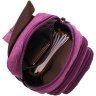 Фиолетовая женская сумка-рюкзак среднего размера из текстиля Vintage 2422147 - 5