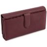 Бордовый кожаный кошелек под много карточек ST Leather (16666) - 3