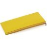 Тонкий женский кошелек желтого цвета из натуральной кожи Marco Coverna 68644 - 3