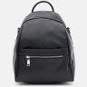 Женский кожаный рюкзак-сумка черного цвета на молнии Ricco Grande (59144) - 2