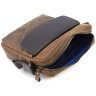 Коричневая мужская сумка через плечо среднего размера из винтажной кожи Visconti Vesper 69144 - 7