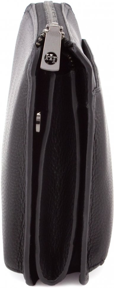 Большой кожаный клатч на молнии H.T Leather (10259)
