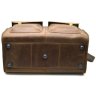 Винтажная кожаная дорожная сумка большого размера в коричневом цвете TARWA (19917) - 3