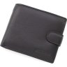 Мужское кожаное портмоне высокого качества в черном цвете под много дисконтных карт Marco Coverna (21585) - 1