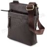 Мужская сумка коричневого цвета на плечо VATTO (11886) - 4